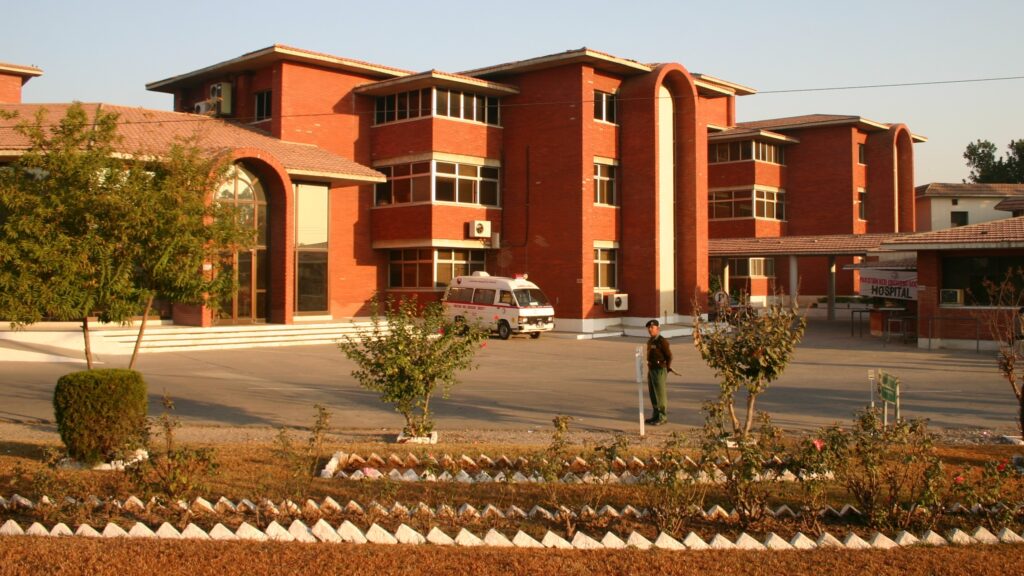 Hospital building complex in Rawalpindi Pakistan 2005